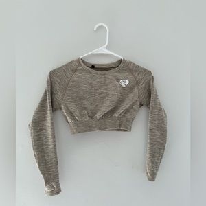 Womens Best Move Seamless Long sleeve Crop Top